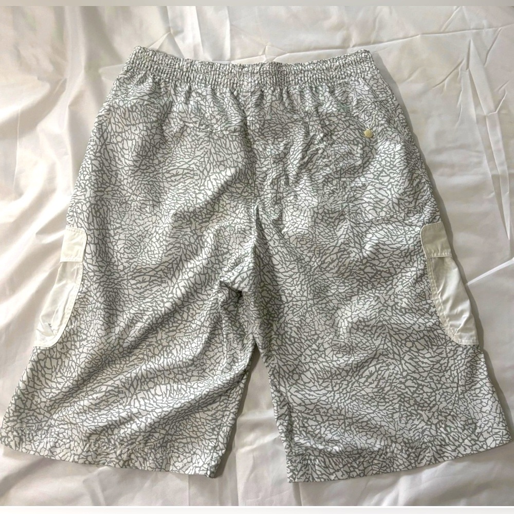 Jordan Elephant Print Cargo Shorts Men’s Size L Gray Jumpman AJ3 278857-100